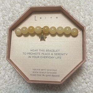 LEITH Beaded Bracelet in Yellow Topaz Star